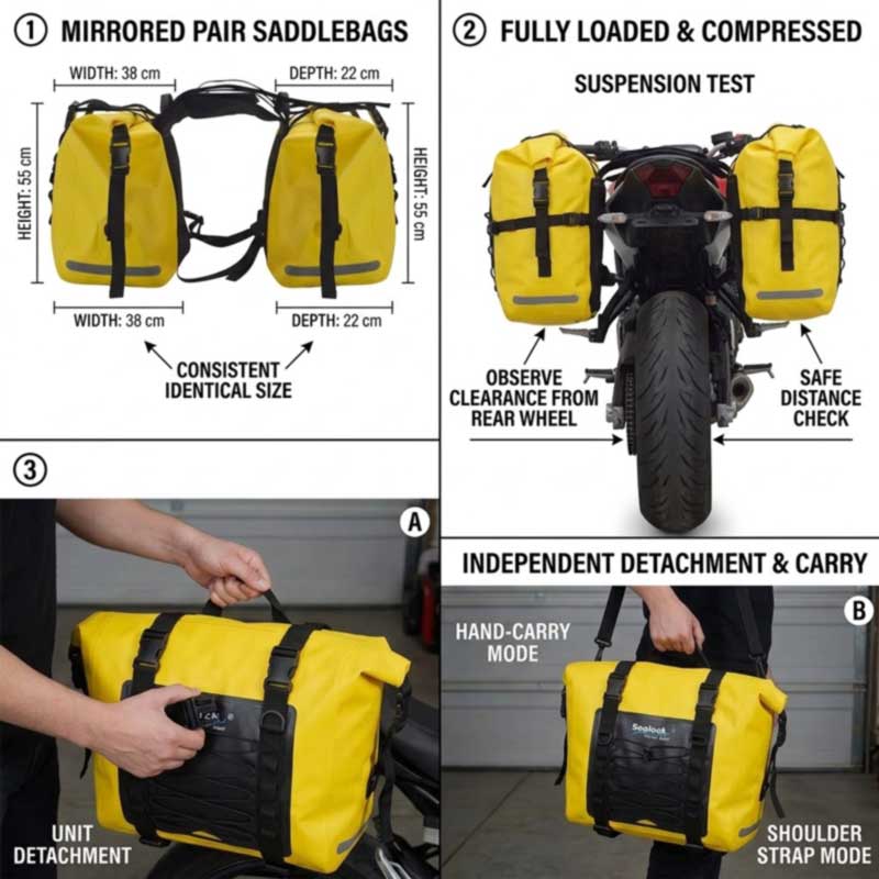 Motorkerékpár nyeregtáska gyártó Adventure Motorcycle márkák számára