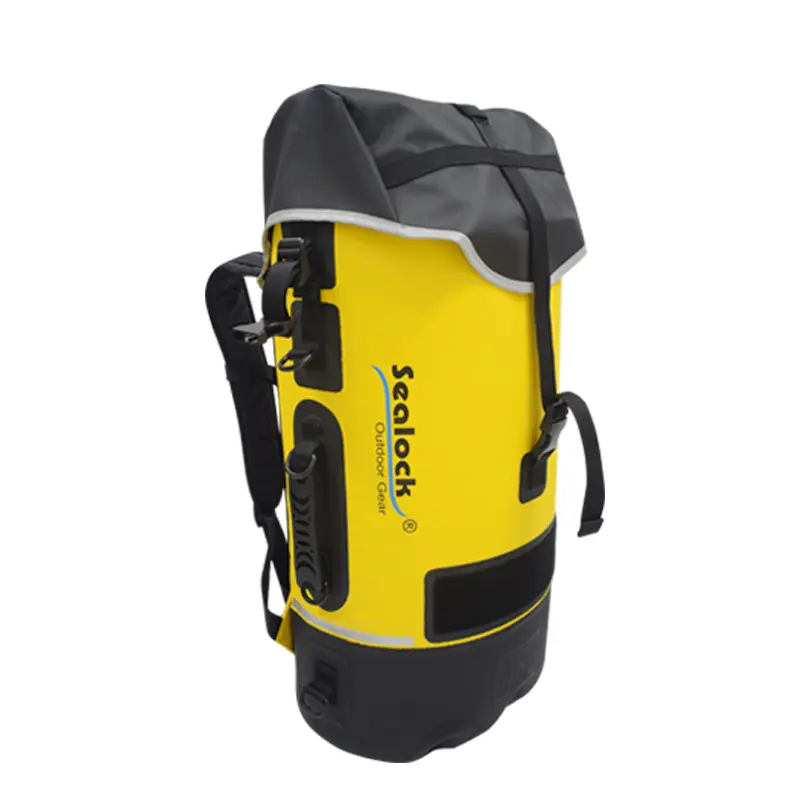 45L / 55L / 65L IPX8 vízálló barlangász hátizsák természetes gumi tömítéssel